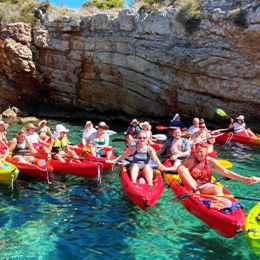 Group kayaking tours in Croatia