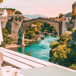 Nice-view-at-bridge-at-Mostar