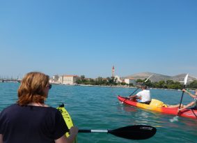 Sea kayaking around Trogir